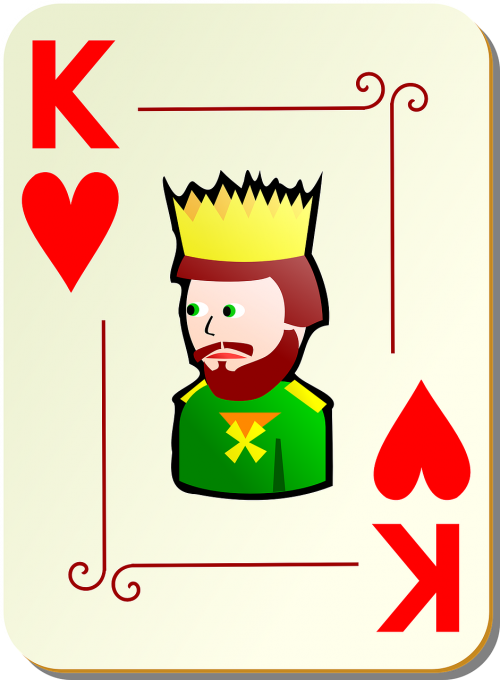 hearts king poker