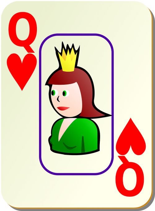 hearts queen face