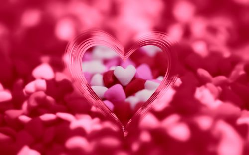 hearts valentines day background romantic