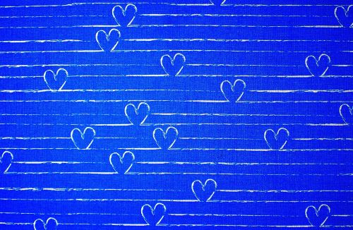 hearts blue background