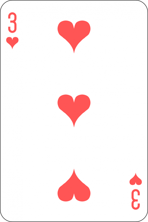 hearts three deck