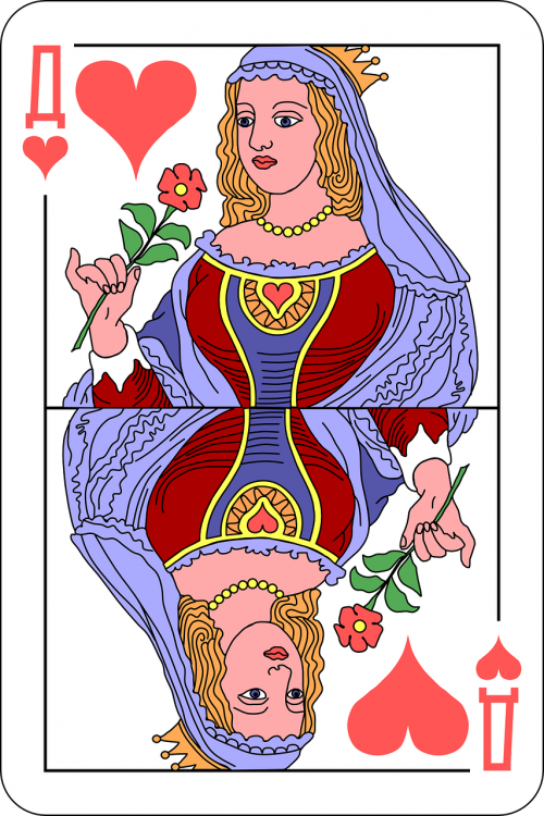 hearts queen deck