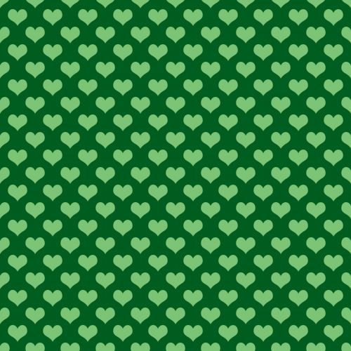 Hearts Background Wallpaper Green