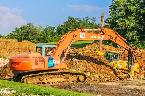 heavy equipment  dig  excavator