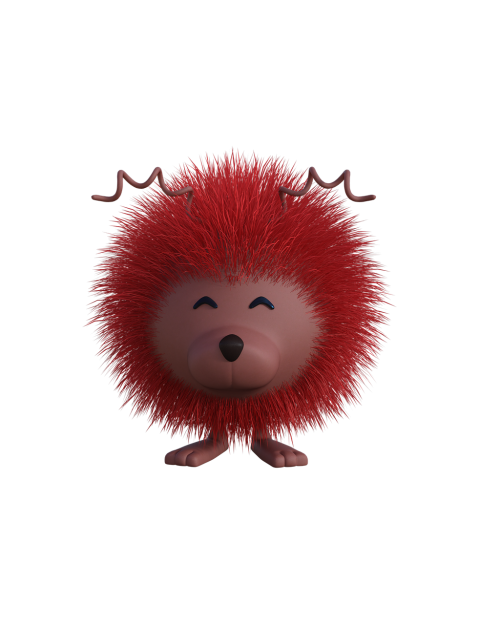 hedgehog fluffy red