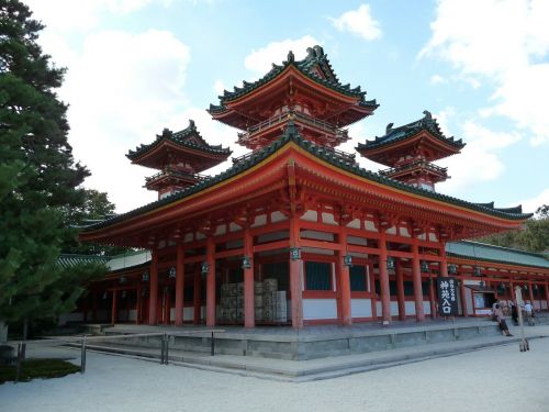 heian jingu shrine shrine kyoto