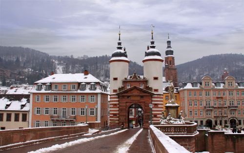 heidelberg old bridge neckar