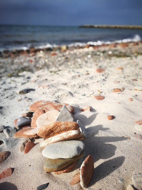 helgoland  stones  sand