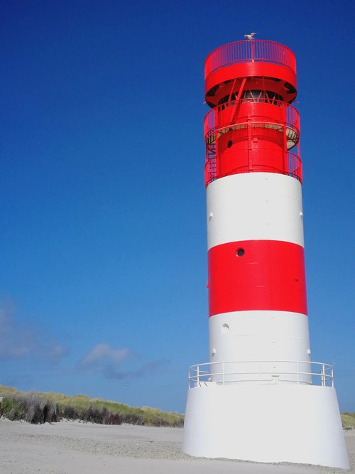 helgoland  beach  lighthouse