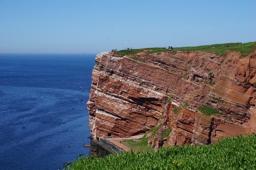 helgoland  coast  cliffs