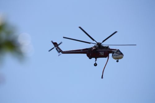 helicopter fire water drop