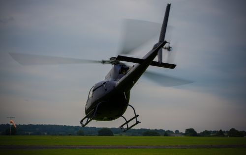 helicopter rotor blades take off