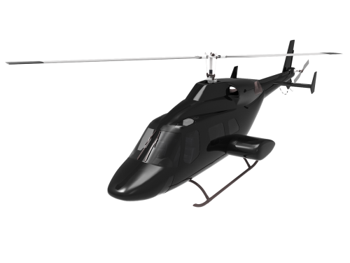helicopter 3d render