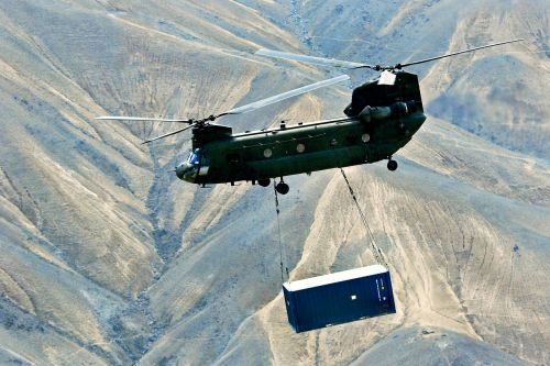 helicopter chinook helicopter sling load