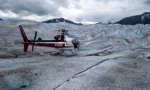 helicopters glacier travel