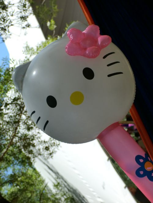 hello kitty balloon kawai