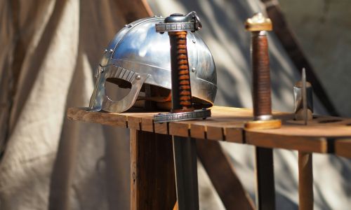 helmet knight sword