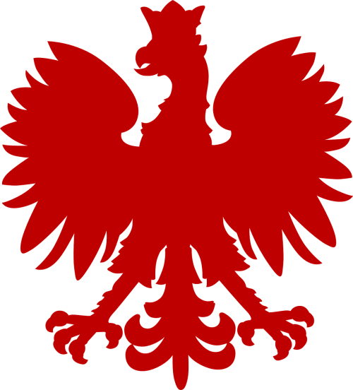heraldic animal eagle red