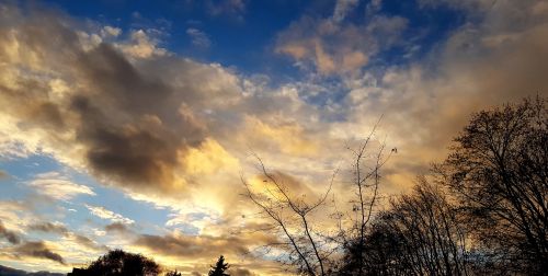 Autumn Clouds In The Evening Sun