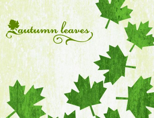 Autumn Leaves With Text