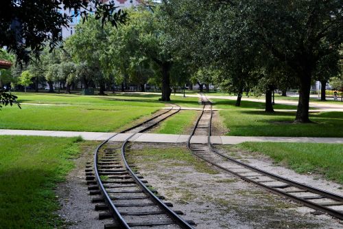 herman park train tracks houston texas train tracks