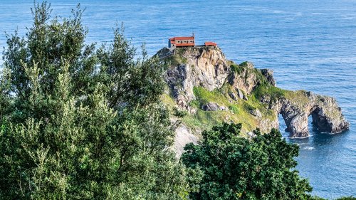 hermitage  basque country  landscape