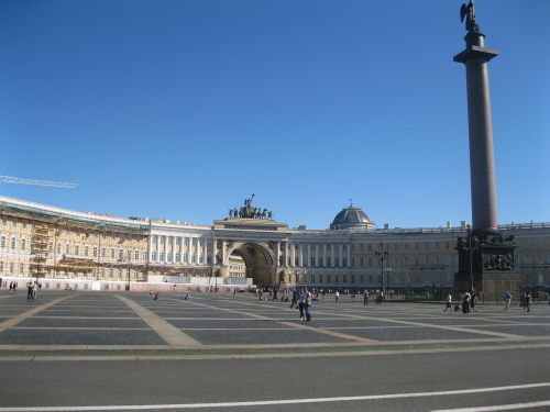 hermitage palace square st petersburg russia