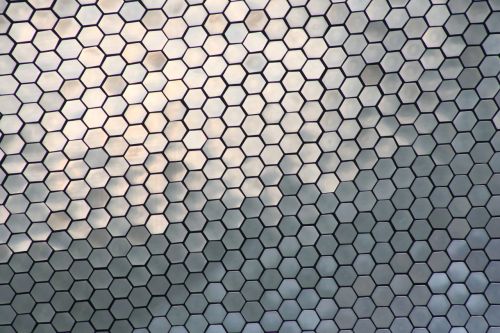 hexagon texture metal