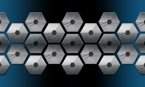 hexagons  network  connection