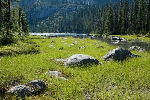 high mountain lake