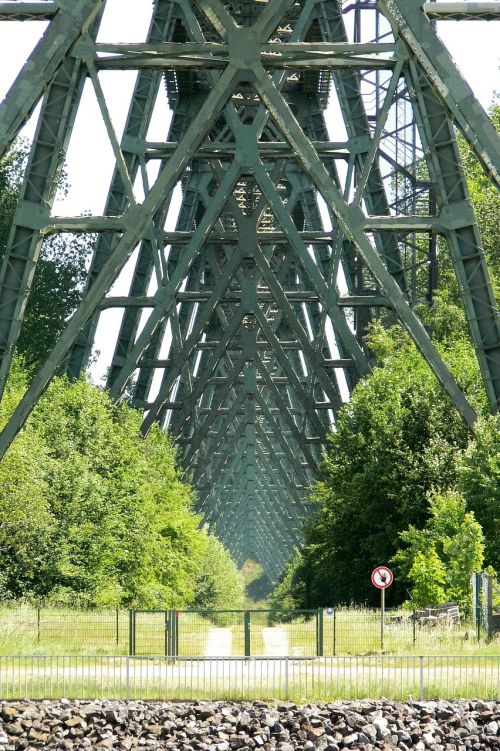 high bridge railway bridge north baltic canal