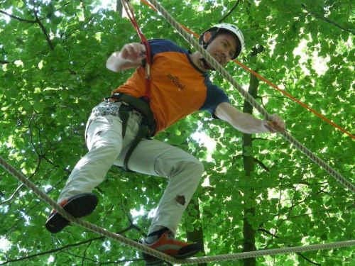 high ropes course balance voltage