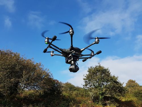high tech drone nature