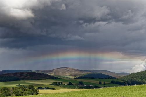 highlands and islands scotland rainbow