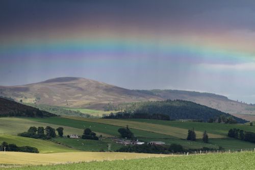 highlands and islands scotland rainbow