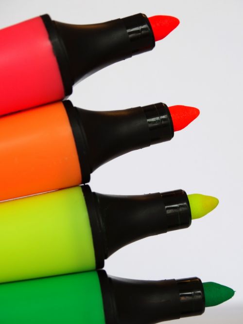 highlighter fluorescent pens color