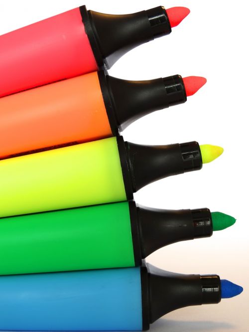 highlighter fluorescent pens color