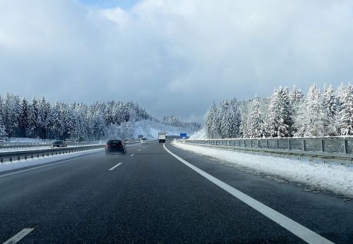 highway winter snow