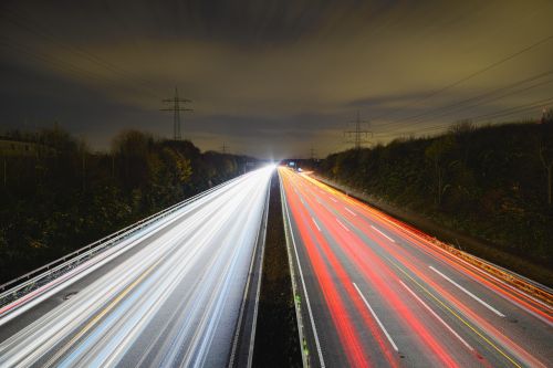 highway night long exposure