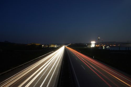 highway evening night