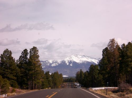 highway mountains sky