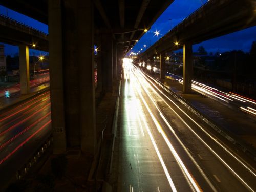 highway night thailand