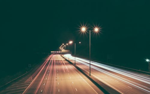 highway road lights