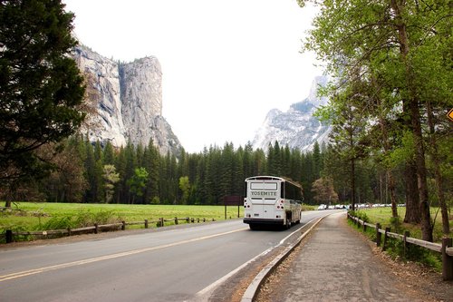 highway  mountain  bus