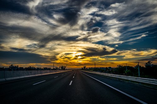 highway  sky  cloud