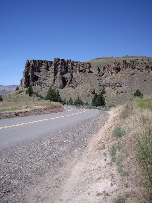 highway cliff landscape