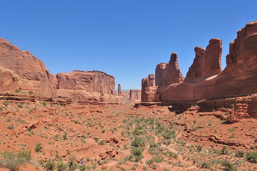 hiking  red sandstone  utah