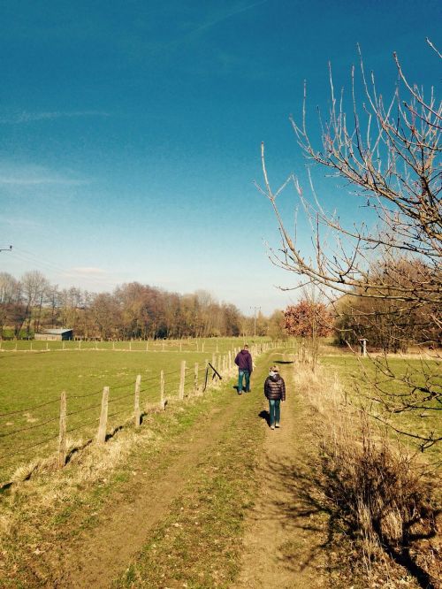 hiking landscape spring