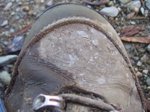 hiking boot hiking dirty