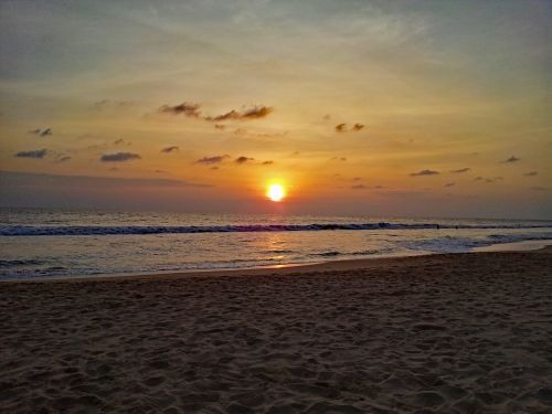 hikkaduwa sri lanka sunset